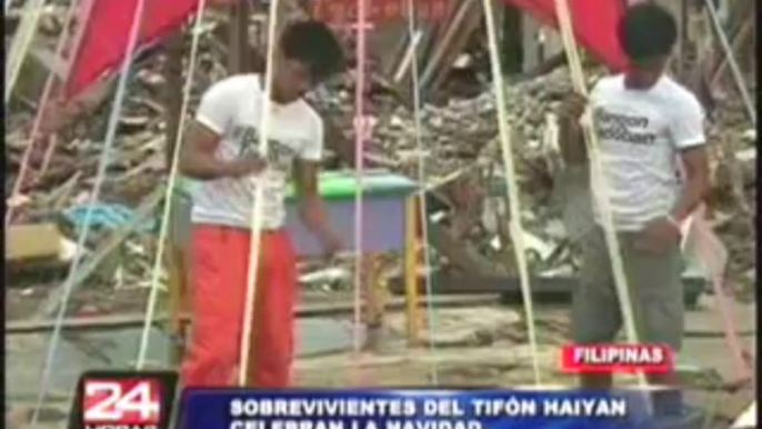 Filipinas: sobrevivientes del tifón Haiyan celebran Navidad entre escombros