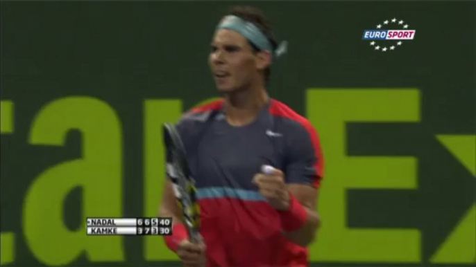 Rafael Nadal def. Tobias Kamke 6-3 6-7 6-3 in Qatar Open. Highlights