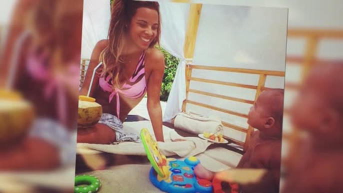 The Saturday's Rochelle Humes Poses in a Bikini