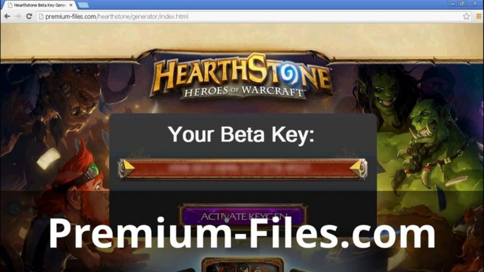 HearthStone Beta Key Generator