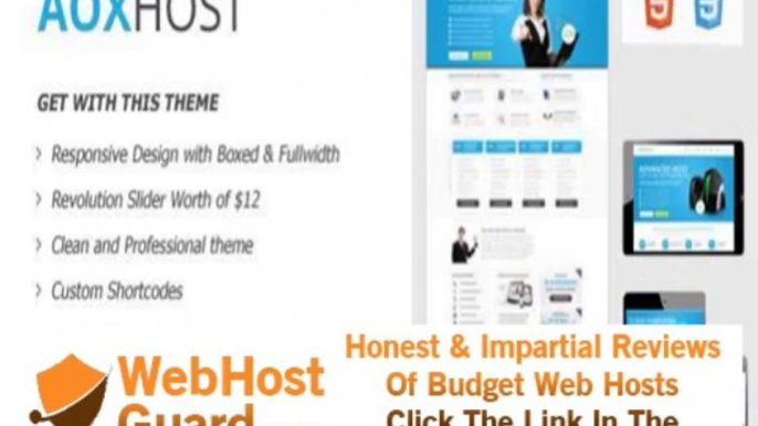 Preview AOX HOST - Responsive Hosting Theme Site Templates - Technology Template Download