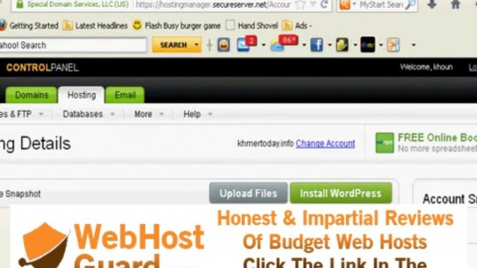 how to change  the primary domain name on hosting account with godaddy