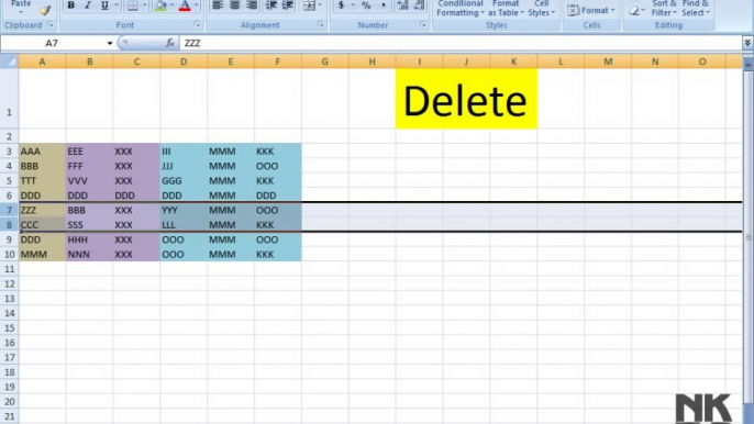 Lesson 22 The Delete Sheet Microsoft Office Excel 2007 2010 free Educational video Training Tutorials in Urdu Hindi language