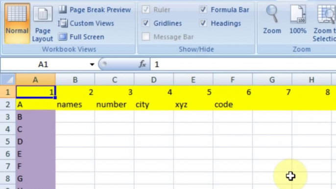 Lesson 89 The Window Hide _ Unhinde Microsoft Office Excel 2007 2010 free Educational video Training Tutorials in Urdu Hindi language