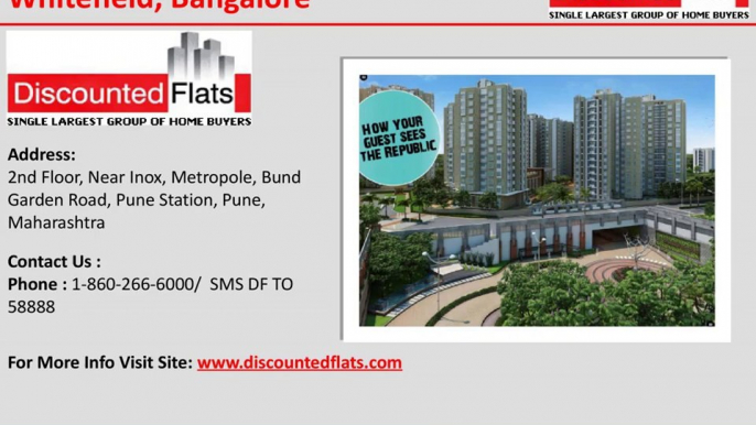 Republic of Whitefield Bangalore 2 BHK,3 BHK Flats by Divyasree Developer