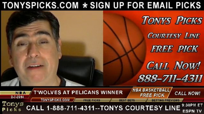 New Orleans Pelicans vs. Minnesota Timberwolves Pick Prediction NBA Pro Basketball Odds Preview 2-7-2014