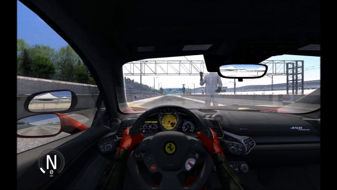 Assetto Corsa, Ferrari 458, McLaren MP4-12C, Straight Line Speed, PC Gameplay HD 6770, HD