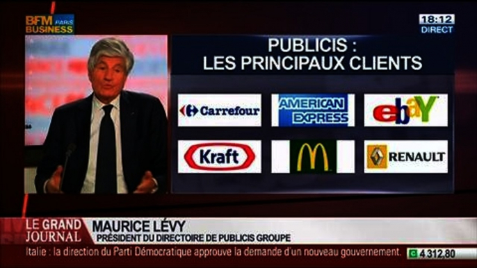 Maurice Lévy, président-directeur général de Publicis Groupe, dans Le Grand Journal – 13/02 1/4