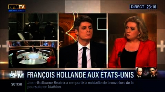 Le Soir BFM: Hollande aux États-Unis: va-t-il échapper aux questions sur sa vie privée ? - 10/02 3/5