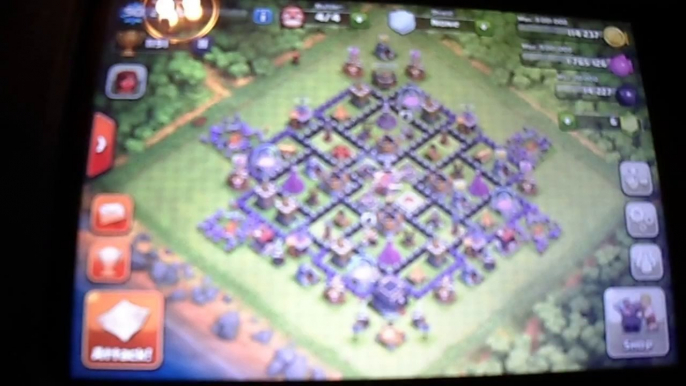 PlayerUp.com - Buy and Sell Accounts - Selling Clash of Clans Account Level 90, Townhall 9, 75% Black Skull Walls!(1)