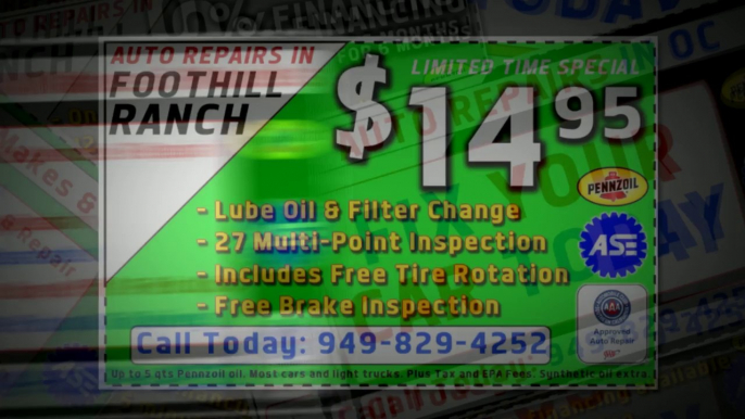 Auto Service & Oil Change‎ 949-829-4262 Ladera Ranch