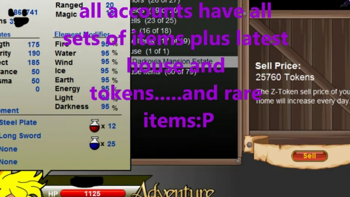 PlayerUp.com - Buy Sell Accounts - SELLING Adventure Quest ( battleon) Lv 130 rare items account + all the other best items)