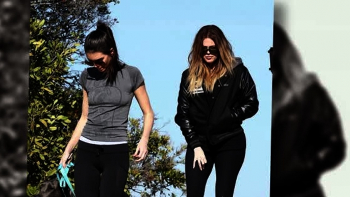 Khloe Kardashian Hits The Gym And The Trails With Kendall Jenner