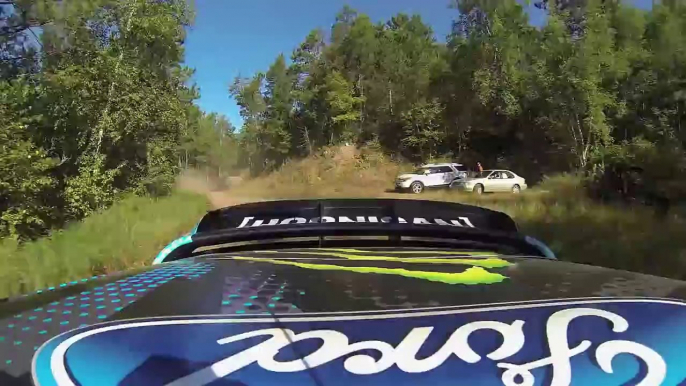 Ken Block and Alex Gelsomino all-GoPro test clip for Rally America's Ojibwe Forest Rally 2013