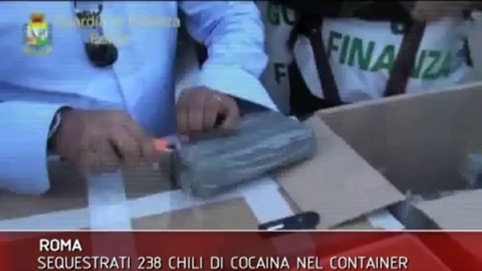 Sequestrati 238 chili di cocaina nel container