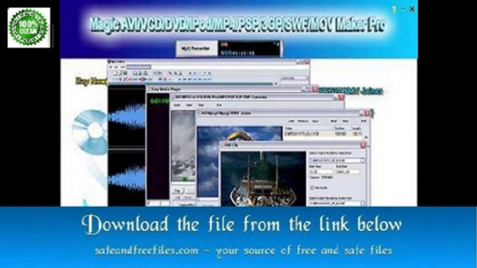 Get Magic Software Magic AVI VCD DVD IPod MP4 PSP 3GP MOV Maker Pro 2.6 Product Number Free