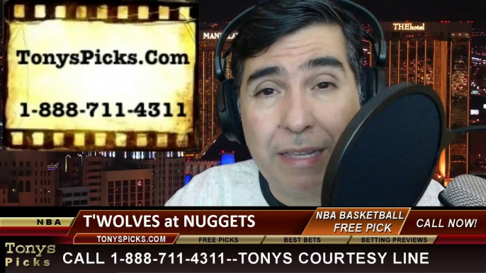 Denver Nuggets vs. Minnesota Timberwolves Pick Prediction NBA Pro Basketball Odds Preview 3-3-2014