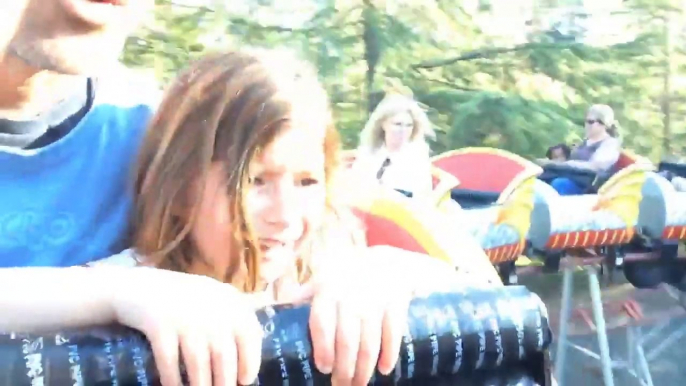 Girl Adorably Goes Through A Slew Of Emotions On First Roller Coaster Ride With Dad