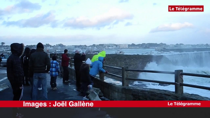 Tempête Christine. Mer agitée à Quiberon !