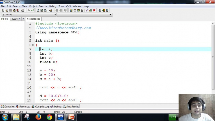 Variables in c++ programming