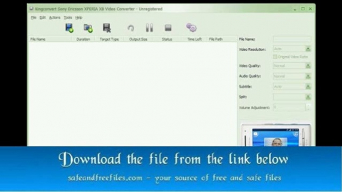 KingConvert Sony Ericsson XPERIA X8 Video Converter 5.3 Full Version with Crack Download For Mac