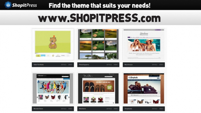 Premium ecommerce wordpress templates 2014 - ShopitPress