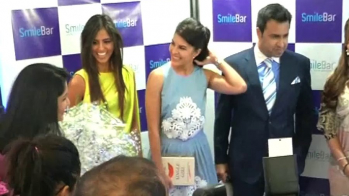 Jacqueline Fernandez launches Smile Bar with all smiles