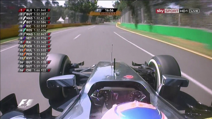 2014 Australian Grand Prix FP1 Jenson Button Onboard