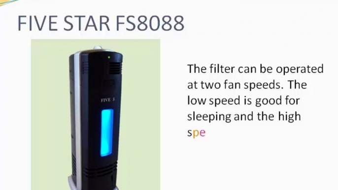 FIVE STAR FS8088 Ionic Air Purifier Review