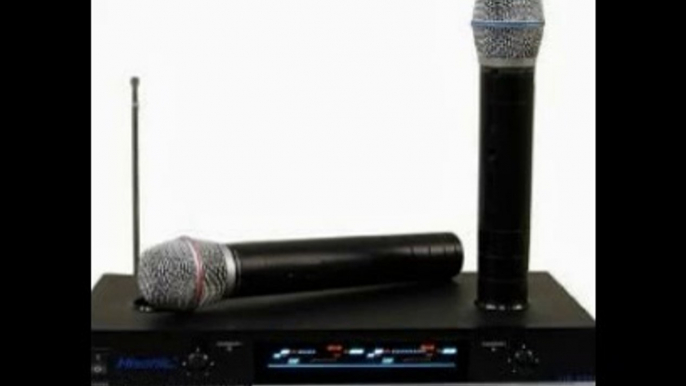 Hisonic VHF Dual Rechargeable Wireless Microphone System, HS8286.