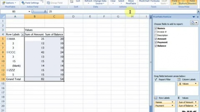 Ms Excel Lesson # 56 The Pivot Table (Urdu _ Hindi)