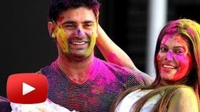 Payal Rohatgi & Sangram Singh @ Zoom Holi 2014