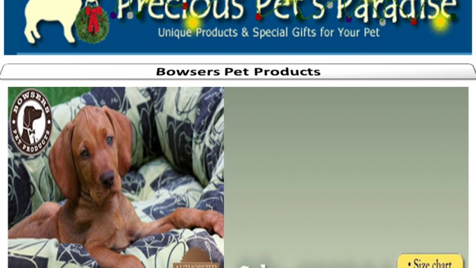 Precious Pets Paradise Bowser dog bed