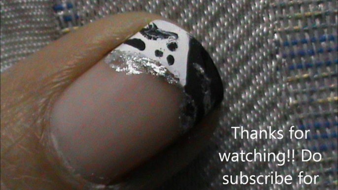 Shimmer French Tip - Easy Nail Design- easy nail art for short nails- nail art tutorial- beginners