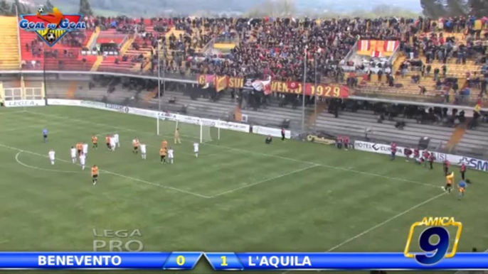 Benevento - L'Aquila 0-1 | Highlights and Goals Prima Div. Gir.B 29^ Giornata