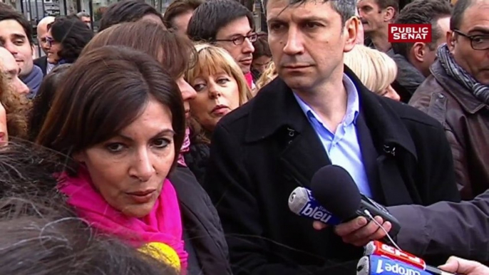 Anne Hidalgo (PS) et Christophe Najdovski (EELV) scellent leur accord à Paris