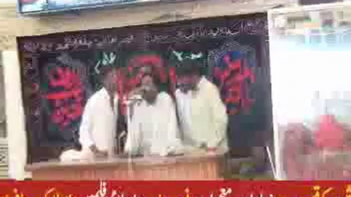 Zakir Manzoor Hussain shah of kot Adou  majlis jalsa 2014 shokat Raza shokat At Multan