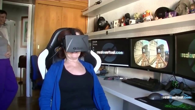 Quand le casque "Oculus Rift" fait hurler de peur