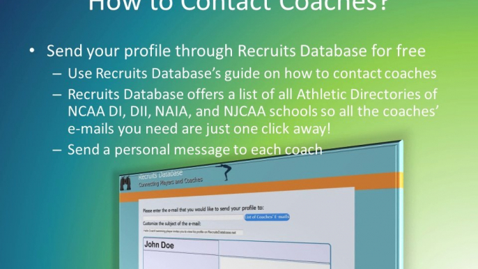 Recruits Database - recruiting service, information for prospective student-athletes