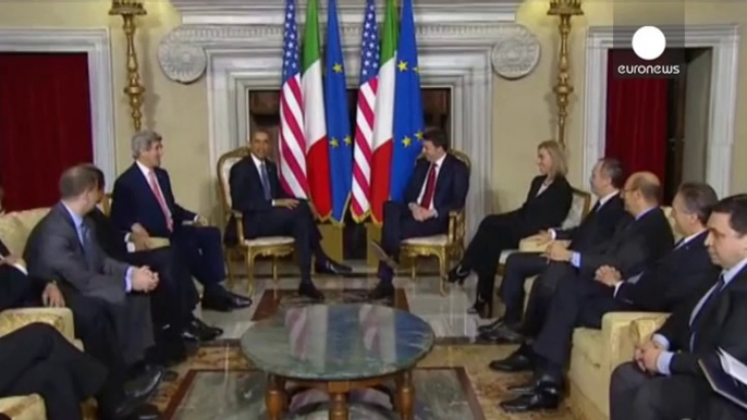 Obama and Renzi hail Italian-US ties