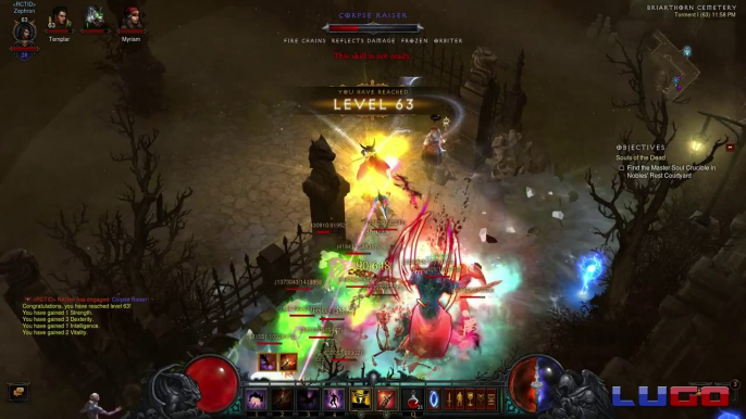 DIABLO 3: REAPER OF SOULS 60-65 LEVELING HIGHLIGHTS!