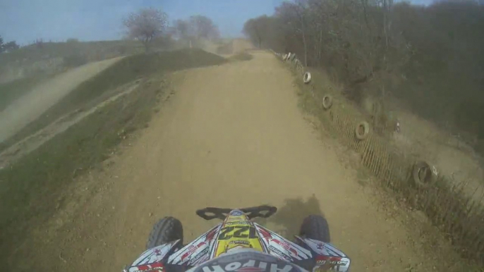 Vesoul quad-cross Gopro best lap YFZ-r Stock Adrien MAZZOLENI