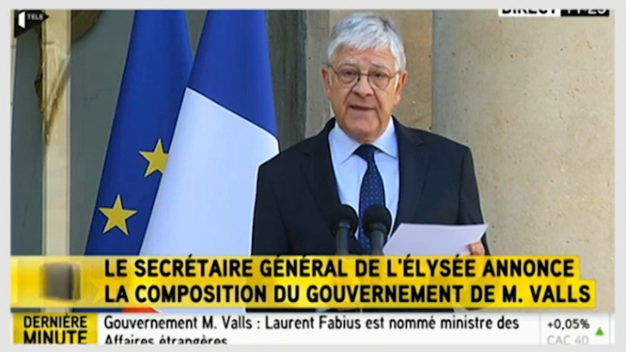 Royal, Hamon, Rebsamen... le gouvernement Valls dévoilé