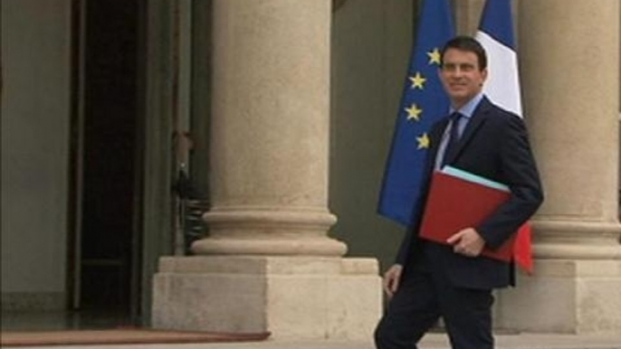 Premier Conseil des ministres: Manuel Valls est arrivé à l'Elysée - 04/04