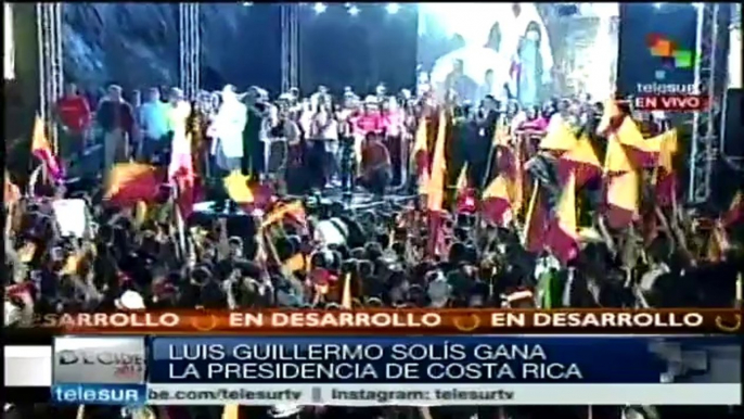 Presidente electo de Costa Rica llamó a la unidad nacional