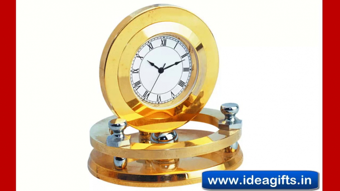 BRASS TABLE CLOCKS AND MINIATURES - Corporate Expensive Gift Ideas for Premium Clients & Customers.