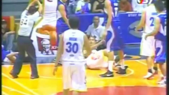 PBA- Wynne Arboleda of Burger King Mauls a Cursing SMART Gilas Fan Alain Katigbac, 10_16_09