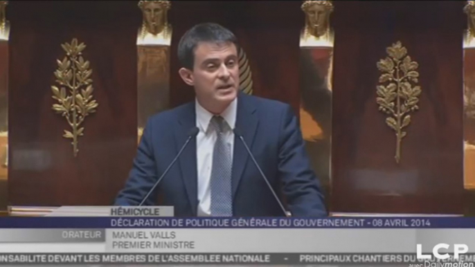 Manuel Valls : "Je vous demande, le coeur battant, de m'accorder votre confiance"