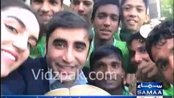 Pakistan Street Child Football team meet Bilawal and Bakhtawar Bhutto Zardari