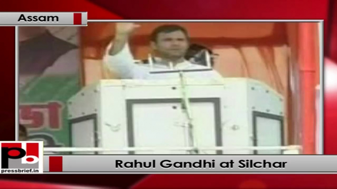 Rahul Gandhi Congress rally at Silchar, Assam